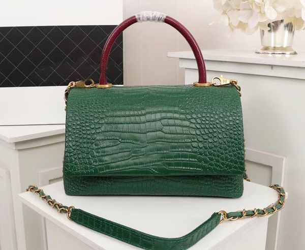 gold-gilt crocodile lady bag, unique design shoulder and back with dual-use buckle cover bag, size:26-15-12cm
gold-gilt crocodile lady bag, unique design shoulder and back with dual-use buckle cover bag, size:26-15-12cm