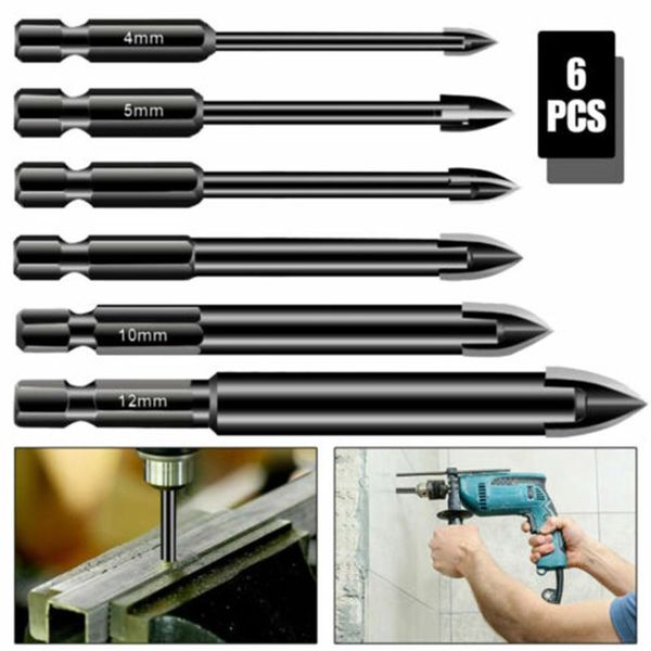 6pcs tungsten carbide drill bit tools multifunction bits for ceramic tile concrete brick wall glass l5
6pcs tungsten carbide drill bit tools multifunction bits for ceramic tile concrete brick wall glass l5