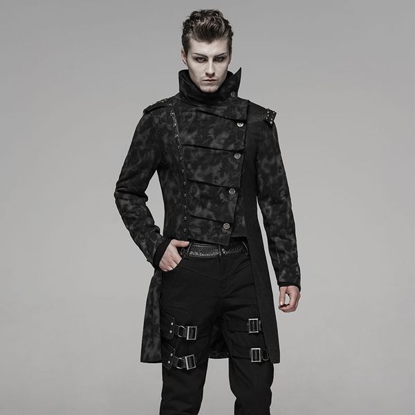 punk rave men punk handsome uniforms coat fashion irregular retro print personality jacket male winter long windbreaker, Tan;black
punk rave men punk handsome uniforms coat fashion irregular retro print personality jacket male winter long windbreaker, Tan;black