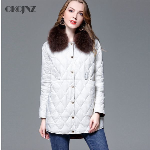 korean light down jacket female fur collar fashion leisure slim slimming winter women outerwear solid color yy218, Black
korean light down jacket female fur collar fashion leisure slim slimming winter women outerwear solid color yy218, Black