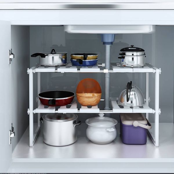 stainless steel multi-functional kitchen sink rack adjustable undersink shelf organizer classic korean-style white
stainless steel multi-functional kitchen sink rack adjustable undersink shelf organizer classic korean-style white