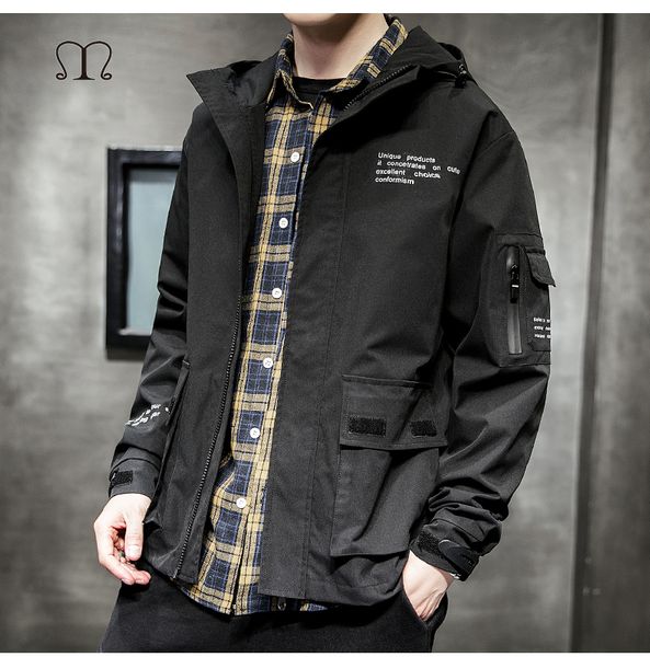 2019 men's hooded jackets autumn winter male fashion casual coats bomber jacket slim hip man big pockets zipper outwear, Black;brown
2019 men's hooded jackets autumn winter male fashion casual coats bomber jacket slim hip man big pockets zipper outwear, Black;brown