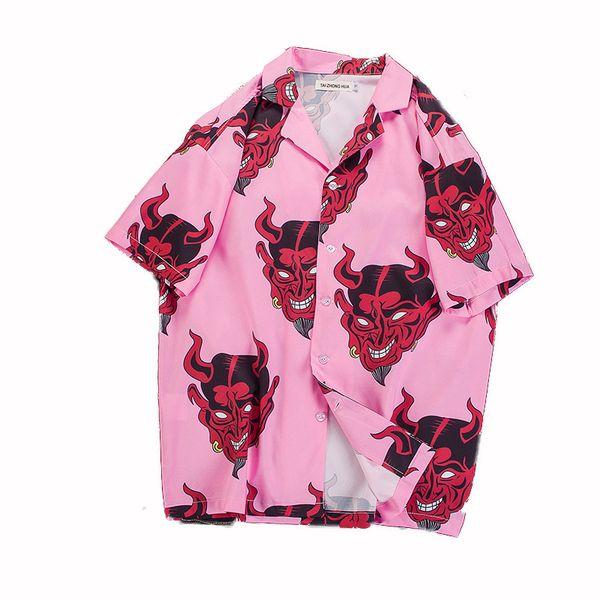 hip hop streetwear shirts men devil full printing short sleeve summer floral rapper harajuku hawaiian korean shirts camisas-8, White;black
hip hop streetwear shirts men devil full printing short sleeve summer floral rapper harajuku hawaiian korean shirts camisas-8, White;black