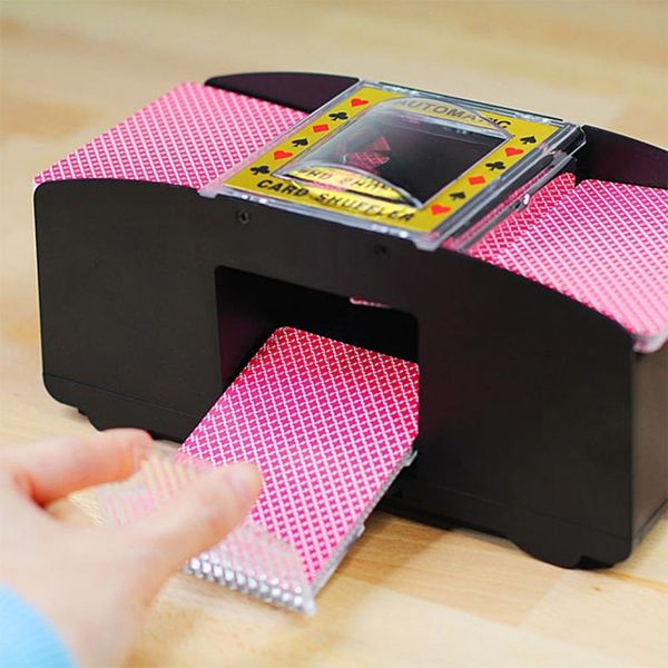 automatic poker card shuffler electric playing shuffling machine gift funny family game party club accessory board game running jerseys, Black;blue
automatic poker card shuffler electric playing shuffling machine gift funny family game party club accessory board game running jerseys, Black;blue
