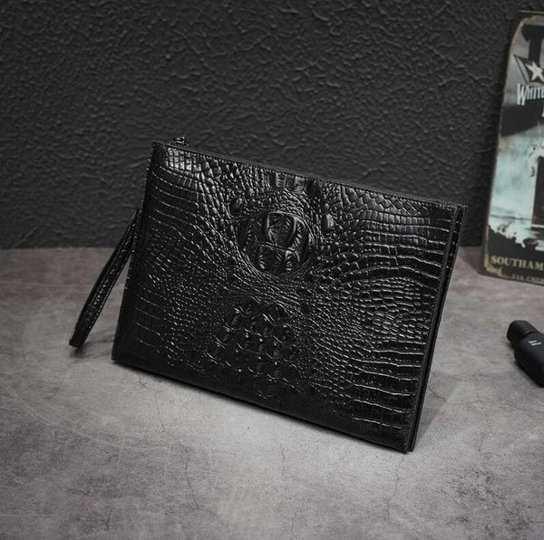 factory wholesale men bag street trend crocodile pattern mens hand clutch multi-functional leather file bags no fashion leathers wrist handb
factory wholesale men bag street trend crocodile pattern mens hand clutch multi-functional leather file bags no fashion leathers wrist handb