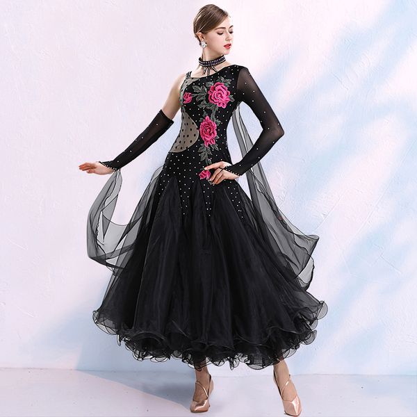 black standard ballroom dance dresses women tango waltz dancing skirt ballroom competition dance dress, Black;red
black standard ballroom dance dresses women tango waltz dancing skirt ballroom competition dance dress, Black;red
