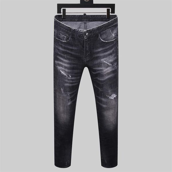 2020 fashion mens designer jeans hole slim motorcycle causal jogging brand length ripped printing pants size28-38, Blue
2020 fashion mens designer jeans hole slim motorcycle causal jogging brand length ripped printing pants size28-38, Blue