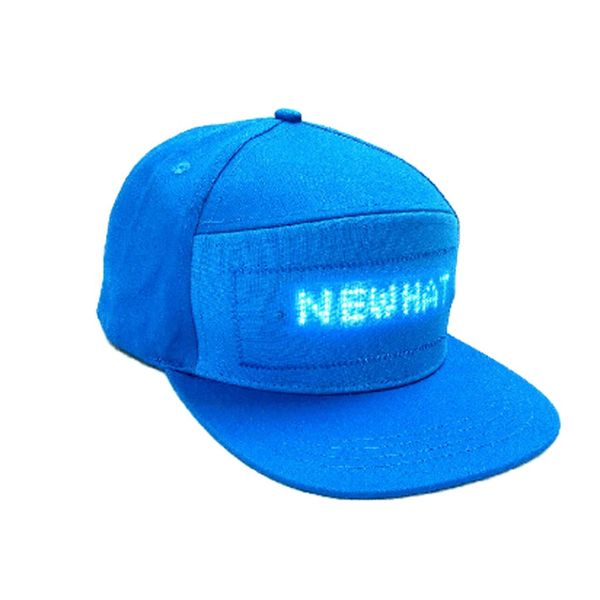 fashion cap led cool hat with screen light waterproof smartphone controlled cap peaked cap, Blue;gray
fashion cap led cool hat with screen light waterproof smartphone controlled cap peaked cap, Blue;gray