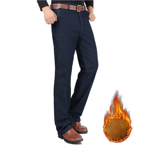 winter jeans men fleece thicken denim pants straight high waist casual trousers mens middle-aged loose warm jean trousers, Blue
winter jeans men fleece thicken denim pants straight high waist casual trousers mens middle-aged loose warm jean trousers, Blue