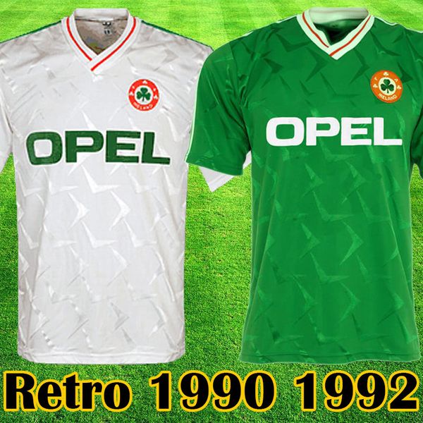 ireland retro soccer jerseys 1990 world cup republic of ireland national football shirts ireland home green jersey away white kits, Black;yellow
ireland retro soccer jerseys 1990 world cup republic of ireland national football shirts ireland home green jersey away white kits, Black;yellow