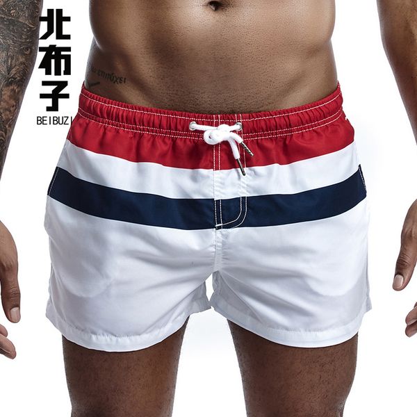 new men's board shorts quick drying beach shorts bottoms casual small boxer swimwear short pants, White;black 
new men's board shorts quick drying beach shorts bottoms casual small boxer swimwear short pants, White;black