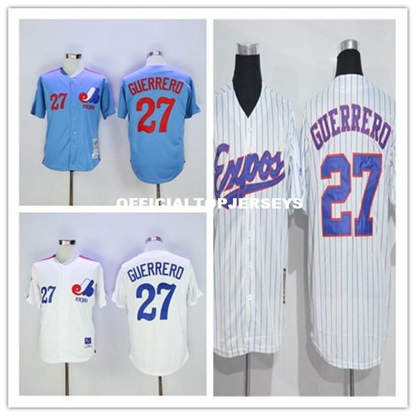 white blue 1982 retro jersey#27 vladimir guerrero jerseys 01, Black;blue
white blue 1982 retro jersey#27 vladimir guerrero jerseys 01, Black;blue