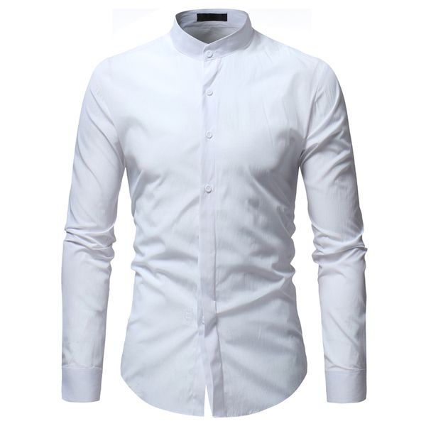 2019 autumn men's chinese mandarin collar shirts male casual cotton linen long sleeve slim fit shirts solid color shirt y, White;black
2019 autumn men's chinese mandarin collar shirts male casual cotton linen long sleeve slim fit shirts solid color shirt y, White;black