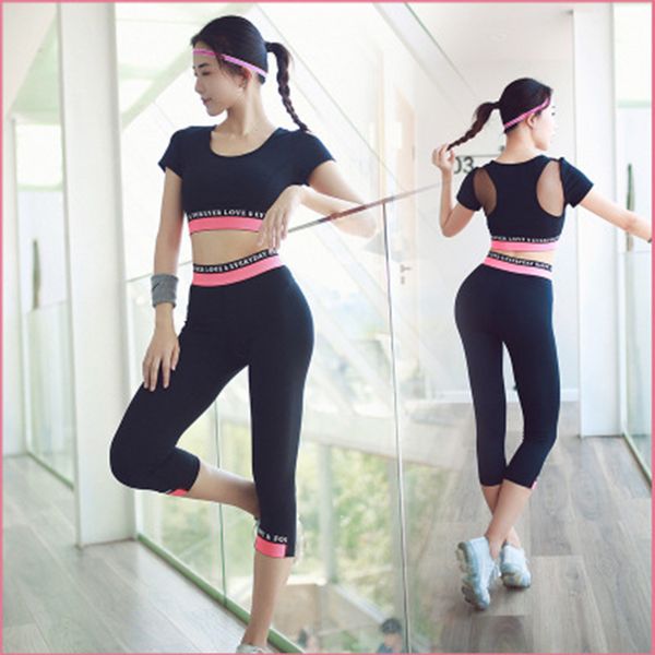 2 piece women tracksuit fitness yoga set for women long pants short sleeve breathable sportswear gym jogging suits female, White;red
2 piece women tracksuit fitness yoga set for women long pants short sleeve breathable sportswear gym jogging suits female, White;red