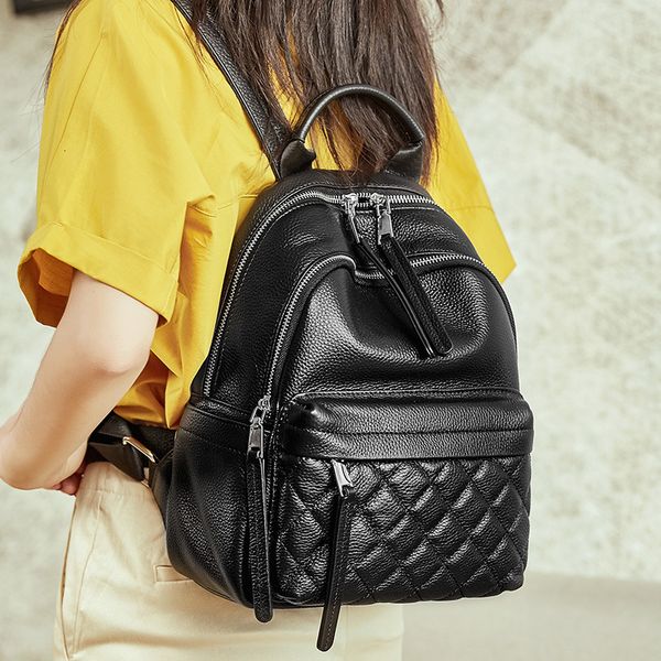 fashion plaid real natural genuine leather travel backpack women mochila feminina bagpack school bags for teenagers sac a dos
fashion plaid real natural genuine leather travel backpack women mochila feminina bagpack school bags for teenagers sac a dos