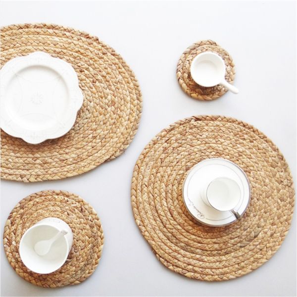japanese style simple straw round table mat, cup mat, heat insulation mat, tea set mat hand knitting
japanese style simple straw round table mat, cup mat, heat insulation mat, tea set mat hand knitting