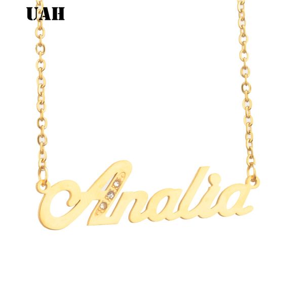 uah analia name or women personalize letter necklace diy gold chain initial name pendant necklace customized jewelry gift, Silver
uah analia name or women personalize letter necklace diy gold chain initial name pendant necklace customized jewelry gift, Silver