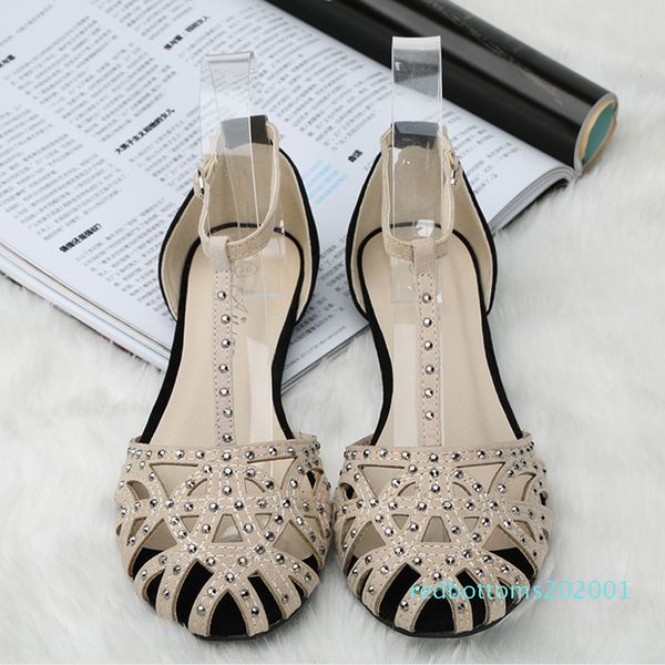 shoes woman sandals flat rhinestone cutout summer shoes closed toe ladies shoes female gladiator women sandals r11, Black
shoes woman sandals flat rhinestone cutout summer shoes closed toe ladies shoes female gladiator women sandals r11, Black