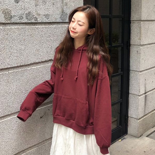 hooded coat ins fashion women's new spring / summer 2020 korean loose long sleeve solid color pullover, Black
hooded coat ins fashion women's new spring / summer 2020 korean loose long sleeve solid color pullover, Black