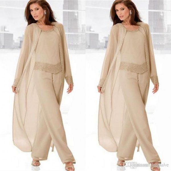 2019 champagne mother pants suits with long jackets long sleeves beaded chiffon mother of bride formal wear, Black;red
2019 champagne mother pants suits with long jackets long sleeves beaded chiffon mother of bride formal wear, Black;red