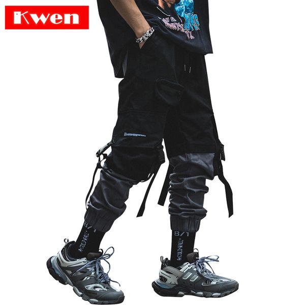 harajuku street clothing pants new fashion streetwear stitching color joggers hip hop long pants men elastic waist cargo, Black
harajuku street clothing pants new fashion streetwear stitching color joggers hip hop long pants men elastic waist cargo, Black