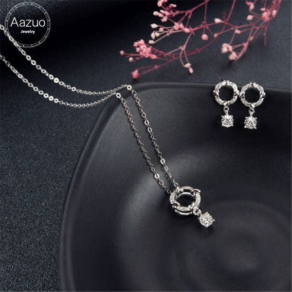 aazuo 18k jewelry set white gold real diamond fairy berlin. star necklace earring gift for women engagement wedding party au750, Black
aazuo 18k jewelry set white gold real diamond fairy berlin. star necklace earring gift for women engagement wedding party au750, Black