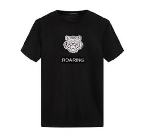 2019 new style mens youth round collar fashionable short sleeve european and the united states fan tee, White;black
2019 new style mens youth round collar fashionable short sleeve european and the united states fan tee, White;black