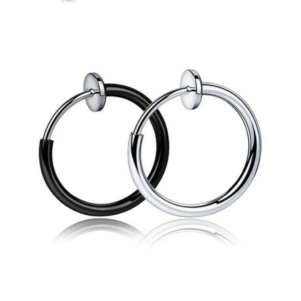 new punk stainless steel no hole ear clip earrings without piercing anti allerg exaggerated hoop ear loop smooth circle jewelry, Golden;silver
new punk stainless steel no hole ear clip earrings without piercing anti allerg exaggerated hoop ear loop smooth circle jewelry, Golden;silver