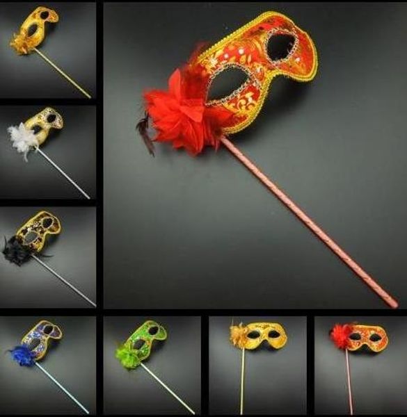 2016 venetian masquerade feather flower mask on stick mardi gras costume printing halloween carnival hand held stick party mask
2016 venetian masquerade feather flower mask on stick mardi gras costume printing halloween carnival hand held stick party mask