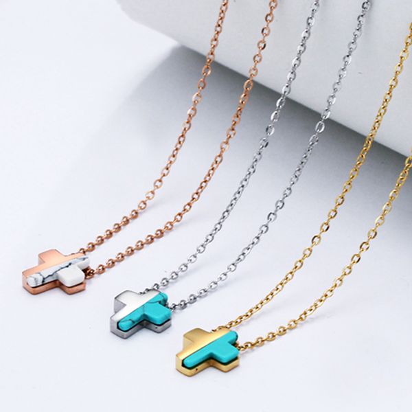 3pcs/lots cute cross pendant 316l stainless steel stone necklace white/rose gold/gold/color chain pendant necklaces ol jewelry, Silver
3pcs/lots cute cross pendant 316l stainless steel stone necklace white/rose gold/gold/color chain pendant necklaces ol jewelry, Silver