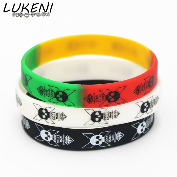 3pcs cool skull man silicone wristband black white color sports skeleton rubber bracelets&bangles fashion jewelry sh126, Golden;silver
3pcs cool skull man silicone wristband black white color sports skeleton rubber bracelets&bangles fashion jewelry sh126, Golden;silver