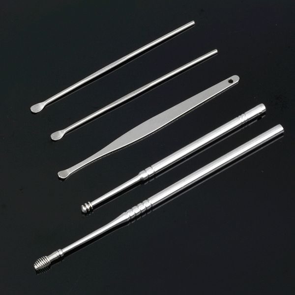 amsic 5pcs/set ear wax removal tools stainless steel earpick wax remover curette cleaner ear cleaner spoon care clean tool
amsic 5pcs/set ear wax removal tools stainless steel earpick wax remover curette cleaner ear cleaner spoon care clean tool