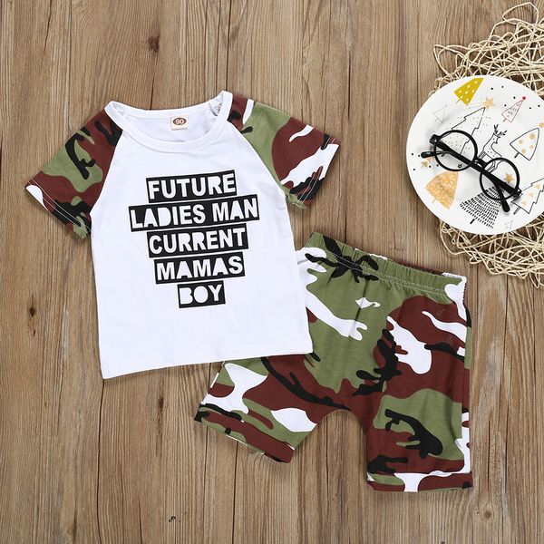 infant baby boy kid letter printed t shirt +camouflage shorts outfits set kids clothes children clothes roupa infantil 2019, White
infant baby boy kid letter printed t shirt +camouflage shorts outfits set kids clothes children clothes roupa infantil 2019, White