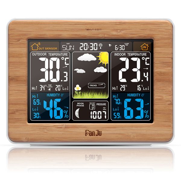 c/f digital display humidity clock lcd alarm calendar weather sensor
c/f digital display humidity clock lcd alarm calendar weather sensor