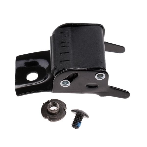 Black Metal Roller Skates Strap Buckle Replacement Clip With Screw And Nut Repair Kit