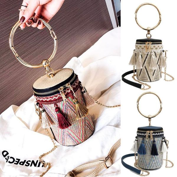 chic chain wild tassel straw bucket bag shoulder ins fashion messenger handbags for women 3 colors barrel shaped handbag
chic chain wild tassel straw bucket bag shoulder ins fashion messenger handbags for women 3 colors barrel shaped handbag