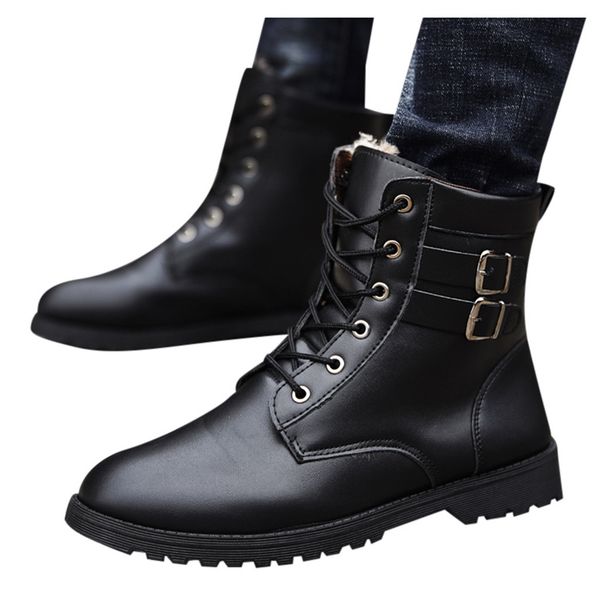 ankle boots for men's retro high-england boots casual round head boots selling, Black
ankle boots for men's retro high-england boots casual round head boots selling, Black