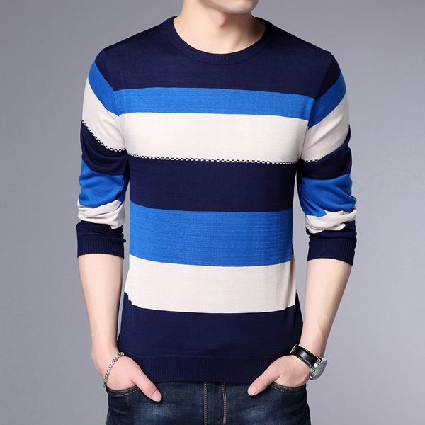 2020 new spring and autumn fashion round neck long sleeve sweater men loose stripe knitted sweaters 1268, White;black
2020 new spring and autumn fashion round neck long sleeve sweater men loose stripe knitted sweaters 1268, White;black