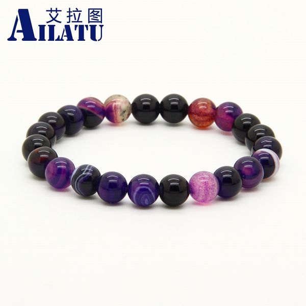 ailatu wholesale 10pcs/lot mix colors 8mm good quality blue, purple, pink bandard stone energy elastic bracelets, Golden;silver
ailatu wholesale 10pcs/lot mix colors 8mm good quality blue, purple, pink bandard stone energy elastic bracelets, Golden;silver