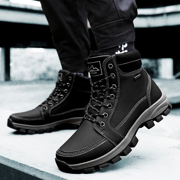 big size 39-45 winter 2019 trend mens boots men casual fashion fur warm snow men ankle boots leather for shoes, Black
big size 39-45 winter 2019 trend mens boots men casual fashion fur warm snow men ankle boots leather for shoes, Black