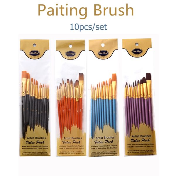 10 pcs/set professional fine tip paint brush round pointed tip nylon hair artist acrylic paints brush for watercolor oil painting art supply, Black;red
10 pcs/set professional fine tip paint brush round pointed tip nylon hair artist acrylic paints brush for watercolor oil painting art supply, Black;red