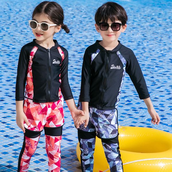 south korean children's sun proof swimming suit long sleeve snorkeling suit for girls and boys
south korean children's sun proof swimming suit long sleeve snorkeling suit for girls and boys