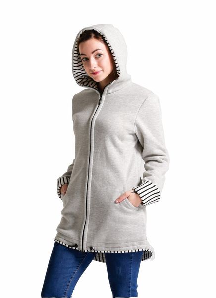 3in1 babywearing coat, baby carrier jacket, pregnancy apparel, maternity, sweatshirt material, black, stripes mom baby jacket, Blue;gray
3in1 babywearing coat, baby carrier jacket, pregnancy apparel, maternity, sweatshirt material, black, stripes mom baby jacket, Blue;gray