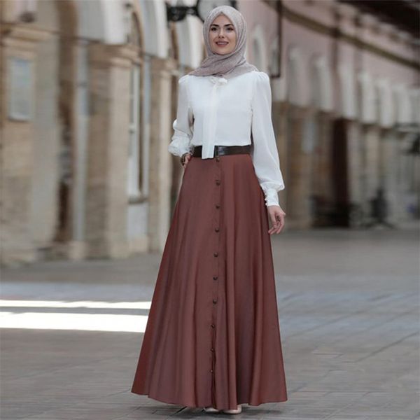 wepbel arab dubai fashion мусульманское женщины длинные юбки высокой талией кнопка pure color большой pendulum плюс размер элегантный s-5xl, Black
wepbel arab dubai fashion мусульманское женщины длинные юбки высокой талией кнопка pure color большой pendulum плюс размер элегантный s-5xl, Black