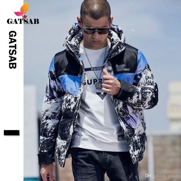 2019 new tide brand snow mountain down jacket men outdoor men loose cotton coat men's hooded padded cotton clothing men, Black
2019 new tide brand snow mountain down jacket men outdoor men loose cotton coat men's hooded padded cotton clothing men, Black