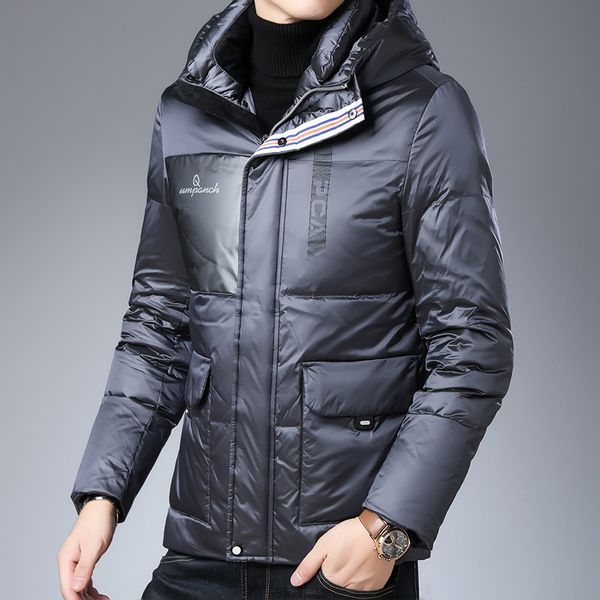 90% white duck down garment men's hooded outdoor wind coat cold-proof, handsome and warm down jacket men winter puffer jacket, Black
90% white duck down garment men's hooded outdoor wind coat cold-proof, handsome and warm down jacket men winter puffer jacket, Black