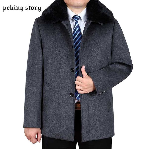 peking story middle-aged wool & blends men casual wool coats turn-down collar men's grey coffee and blue woolen jackets & coats, Black
peking story middle-aged wool & blends men casual wool coats turn-down collar men's grey coffee and blue woolen jackets & coats, Black