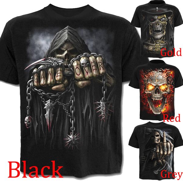 men shirt summer fashion 3d print grim reaper skull gothic shirt short sleeve harajuku punk pullover tees plus size, White;black
men shirt summer fashion 3d print grim reaper skull gothic shirt short sleeve harajuku punk pullover tees plus size, White;black