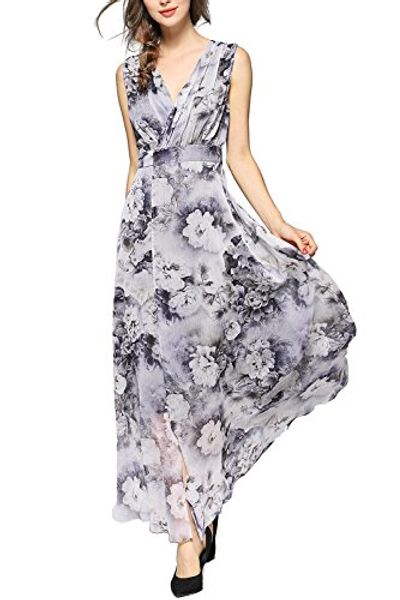 evelynny womens floral peacock evening casual split loose prom party maxi dress, Black;gray
evelynny womens floral peacock evening casual split loose prom party maxi dress, Black;gray