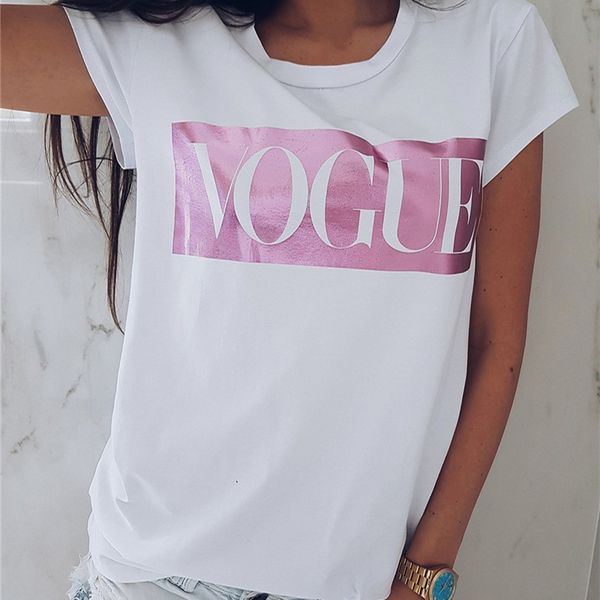 summer fashion letter vogue harajuku tshirt women casual short sleeve t-shirts printed tee shirt femme clothes, White
summer fashion letter vogue harajuku tshirt women casual short sleeve t-shirts printed tee shirt femme clothes, White